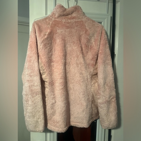 Tnf The North Face Sherpa Fleece Insulated 1/4 Zip Pink Jacket Top - Women L New - Picture 3 of 4